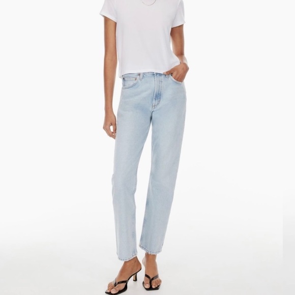 Agolde Denim - Agolde Light Blue Straight Leg Jeans
